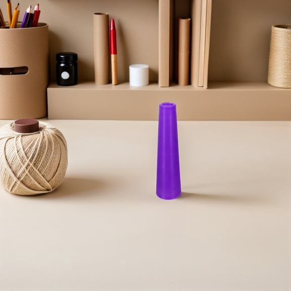 LOLIPPYY 10Pcs Purple Yarn Winder Plastic Conical Spools for Wool Thread Management and Efficient Use