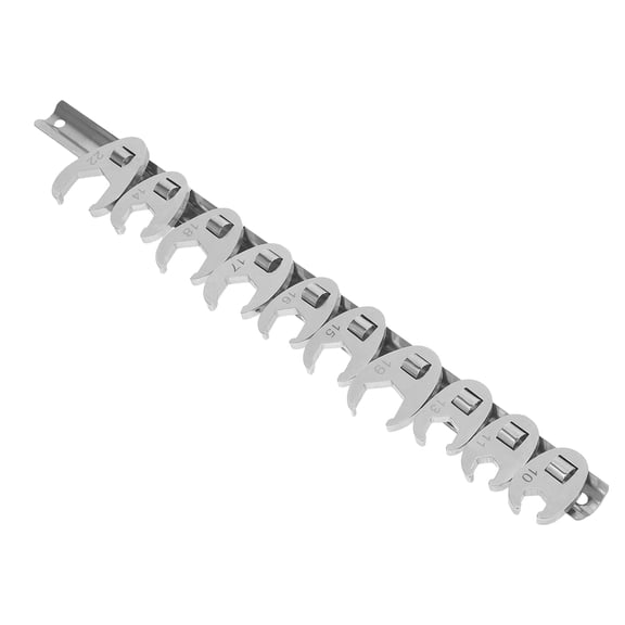 LOLIPPYY 10Pcs Ratcheting Spanner Wrench Set with Flexible Heads for Car and Electric Vehicle Maintenance