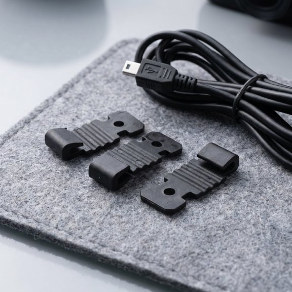 LOLIPPYY 10Pcs Rearview Mirror Camera Mount Clips for Dash Cam Easy Installation Black