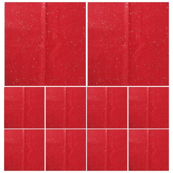 LOLIPPYY 10Pcs Red Decorative Wrapping Paper Sheets for Candy Soap Packaging and Holiday Party Use