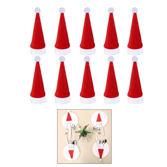 LOLIPPYY Set of 10 Red Silverware Holders with Pocket Design, Ideal for Restaurant Use and Table Organization