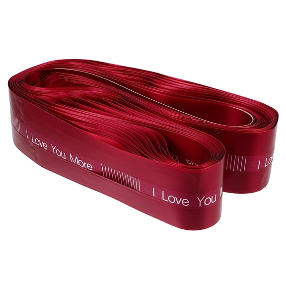 LOLIPPYY 10Pcs Red Wrap Pull Bow Flower with Durable Design for Party and Wedding Decorations