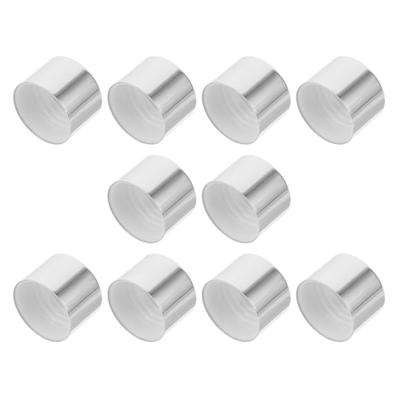 LOLIPPYY 10Pcs Refillable Plated Silver Caps for Reed Diffuser Bottles with Unique Design for Home Office Car