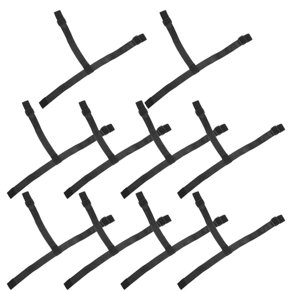 LOLIPPYY 10Pcs Replacement Black Headlamp Strap with High Elasticity for Flashlight Headband Holder