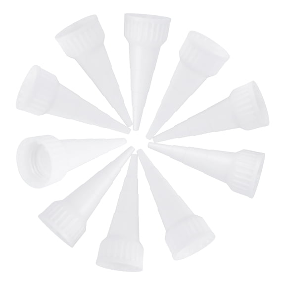 LOLIPPYY 10Pcs Replacement Nozzle Tip For Glue Application White Glue Accessories