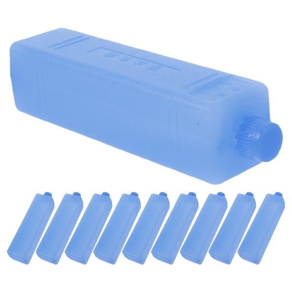LOLIPPYY 10Pcs Reusable Ice Cooler Packs Blue for Outdoor Use Portable Rapid Cooling Ice Packs
