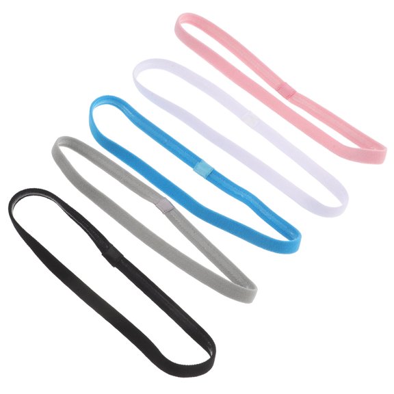 LOLIPPYY 10Pcs Running Headband For Football Assorted Color Moisture Wicking Athletic Hairband for Fan Gear