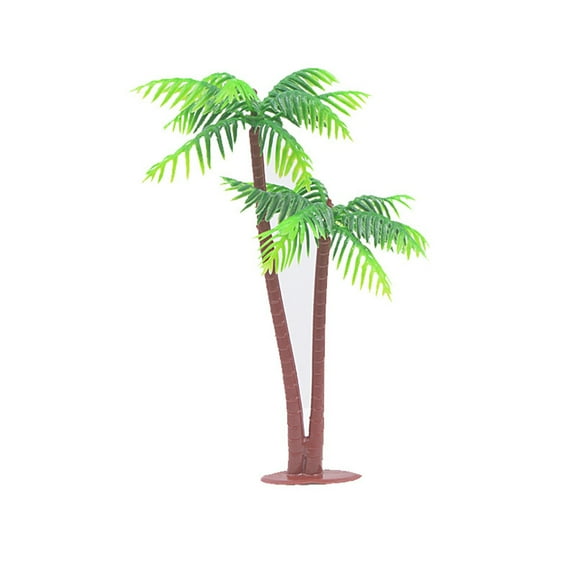 LOLIPPYY 10Pcs Safe Paper Material Coconut Tree Cake Topper for Party and Festival Decoration