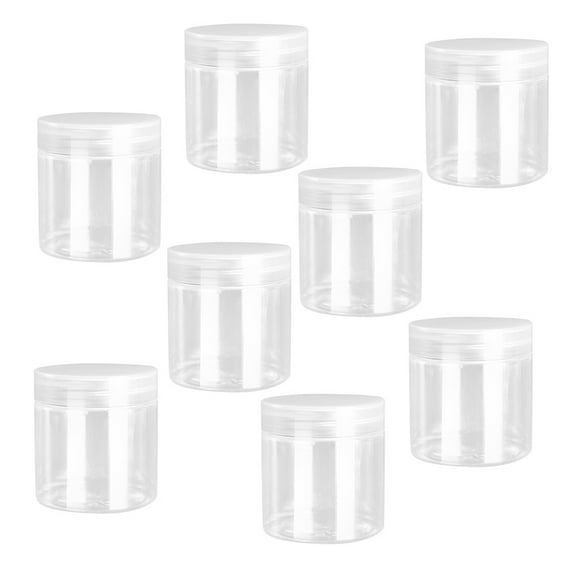 LOLIPPYY 10Pcs Sample Jars for Cosmetics Clear Design Durable for Friends and Families