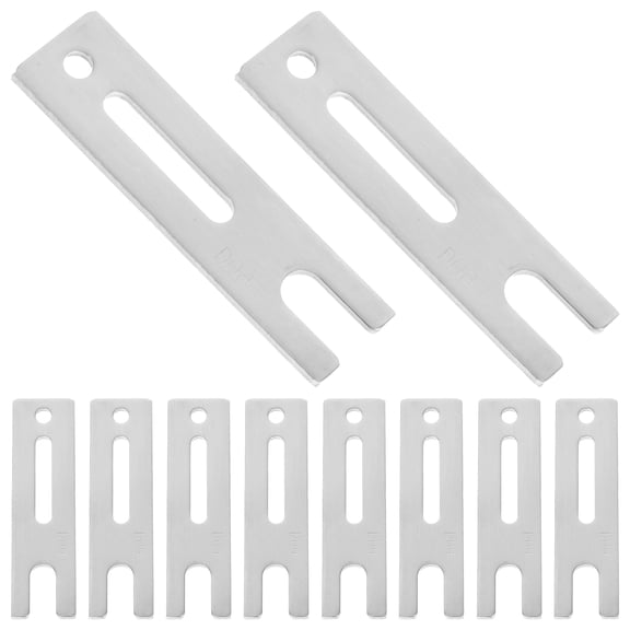 LOLIPPYY 10Pcs Security Door Stopper for Safety Aluminum Alloy Flat Plate Design for Homeowners