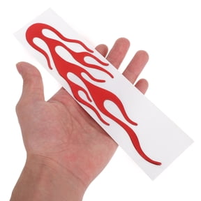 LOLIPPYY 10-Pack Self-Adhesive Flame Stickers for Car Window, Auto & Motorcycle Decals