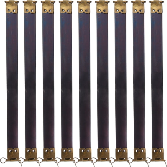 LOLIPPYY 10Pcs Sewing Internal Handbag Hinges Metal Flex Frames Dark Brown Snap Bag Closures