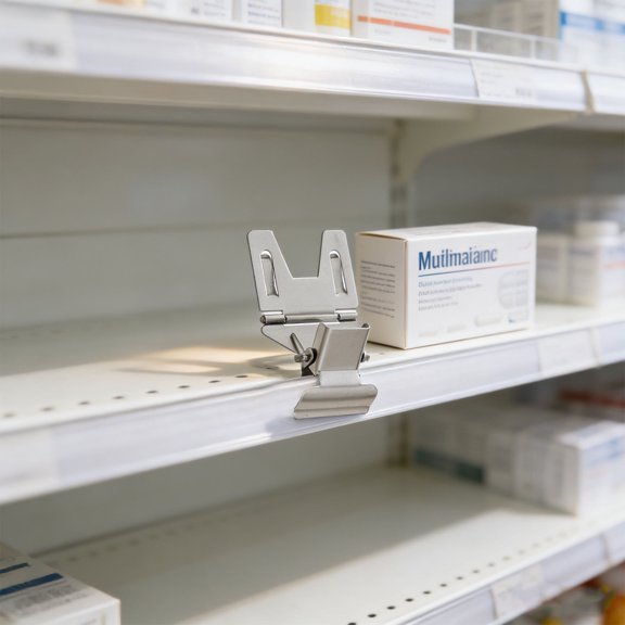 LOLIPPYY 10Pcs Shelf Sign Clips Metal for Price Tags with Adjustable Design for Retail Store Displays