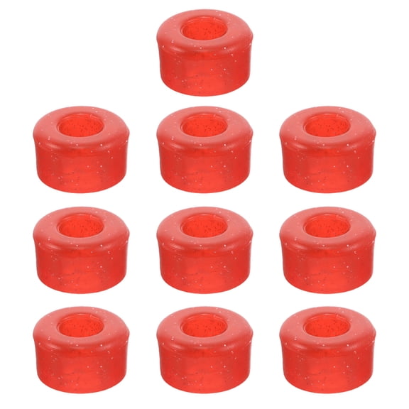 LOLIPPYY 10-Pack Red PU Shock Absorbing Bushings for Quad and Inline Skates, Skate Accessories