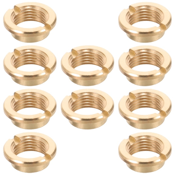 LOLIPPYY 10Pcs Silence Clock Movement Nut Golden Designed for Secure Fit in Quartz Clock Mechanisms