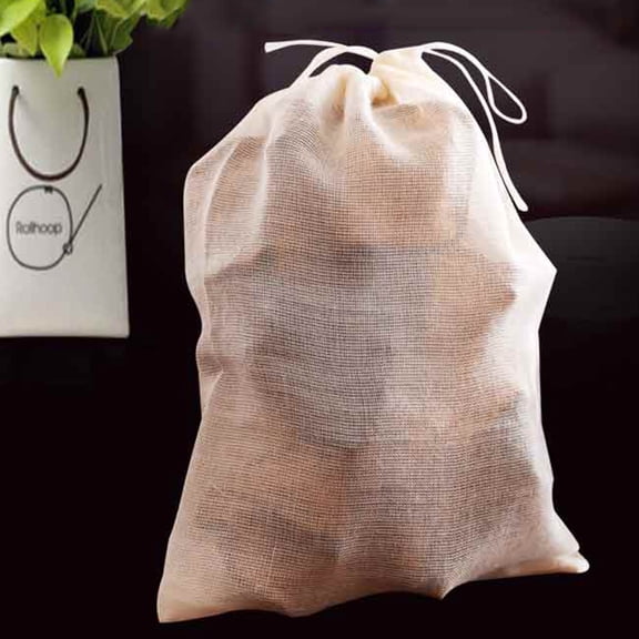 LOLIPPYY 10Pcs Small Sized Filter Bags Cotton Strainer for Nut Milk Straining Household Users