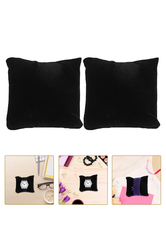 10Pcs Soft Black Watch Cushion Pads for Display Boxes and Home Organization