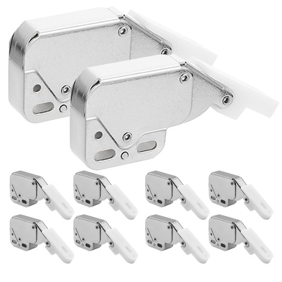 LOLIPPYY 10Pcs Spring Loaded Tip Push Catch with Cold Rolled Steel for Cabinet Door Closure