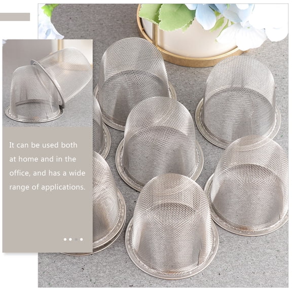 LOLIPPYY 10Pcs Stainless Steel Tea Strainer Fine Mesh Filtering for Tea Lovers