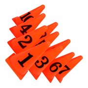 LOLIPPYY 10Pcs Training Marker Cones Bucket in Orange for Football Obstacle Course and Speed Drills