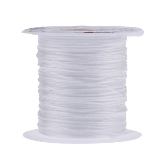LOLIPPYY 10-Pack Transparent Elastic Jewelry Thread Crystal Clear Stretch Cord for Bracelet Making and Beading