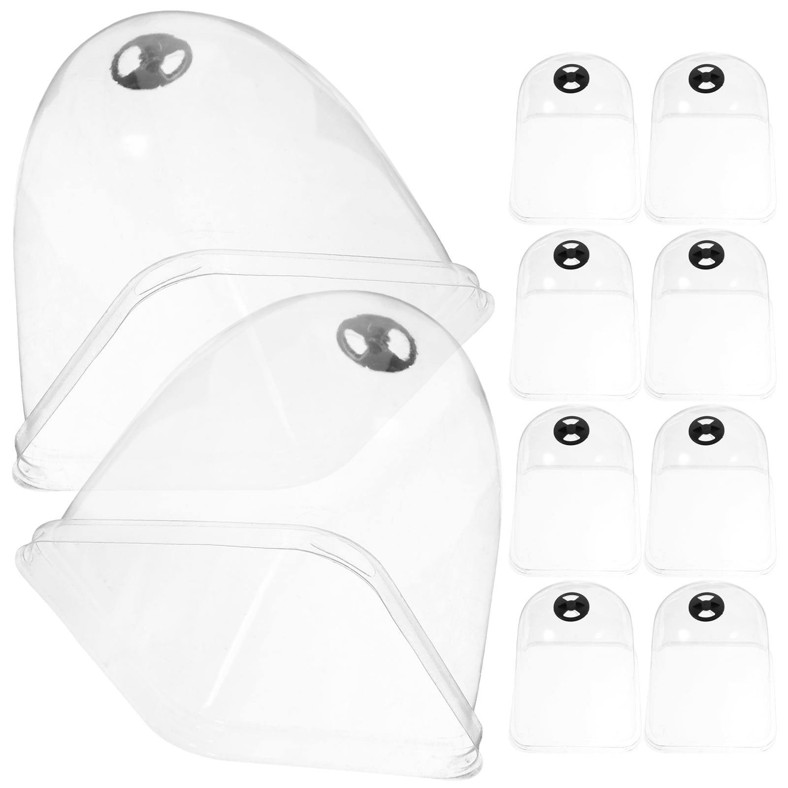 LOLIPPYY 10Pcs Transparent Plastic Vegetable Garden Dome with Air Vent ...
