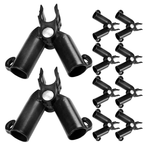 LOLIPPYY 10Pcs Trellis Brackets Plastic Garden Connector Black for Gardening Supplies