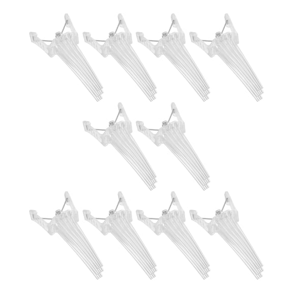 LOLIPPYY 10Pcs Volumizing Hair Clips White for Haircutting and Root Lifting with Precise Positioning and Natural Hold