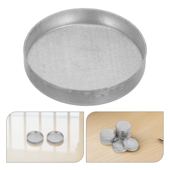 LOLIPPYY 10Pcs Weather Resistant Plated Silver Round Tube End Caps for Outdoor Staircase Railing and Fence