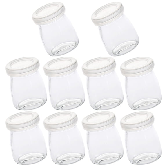 LOLIPPYY 10Pcs White Candy Box Party Favor with Plastic Lid for Small and Wedding Events