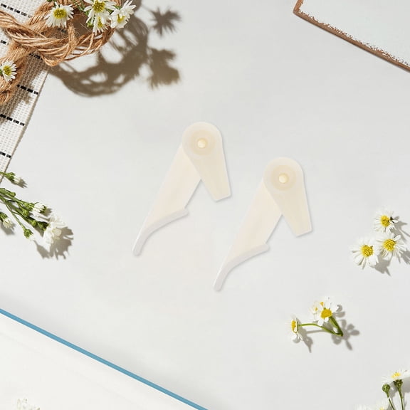 LOLIPPYY White Plastic Ceiling Light Clips, Easy Install Mounting Clips for Home Lighting, 10 Pack