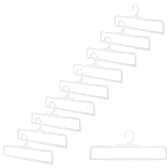 LOLIPPYY 10Pcs White Plastic Shawl and Blanket Display Hanger for Retail Store Organization