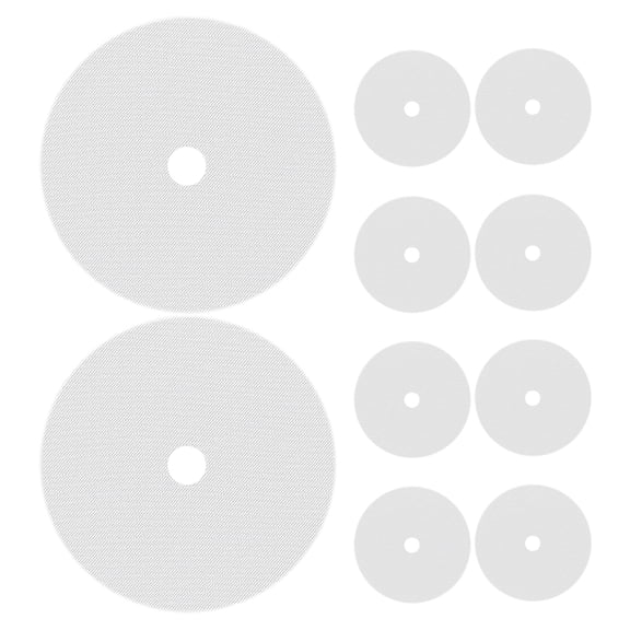 LOLIPPYY 10Pcs White Silicone Dehydrator Mats for Meat Vegetable Drying Non Stick Pads
