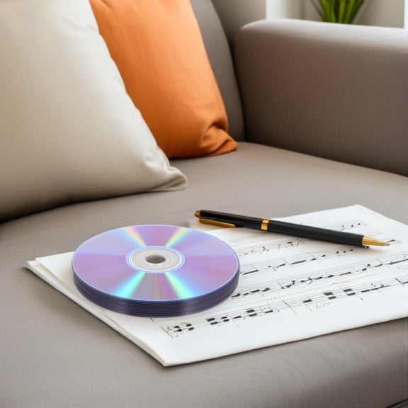 LOLIPPYY 10Pcs Writable Dvd Discs Printable Media for Photo Backup and Computer Data Storage