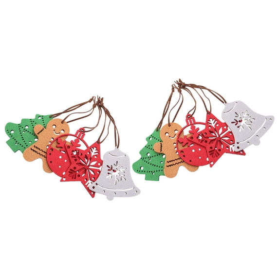 LOLIPPYY 10Pcs Xmas Tree Hanging Ornaments Foams Style Assorted Colors for Christmas Party Decoration