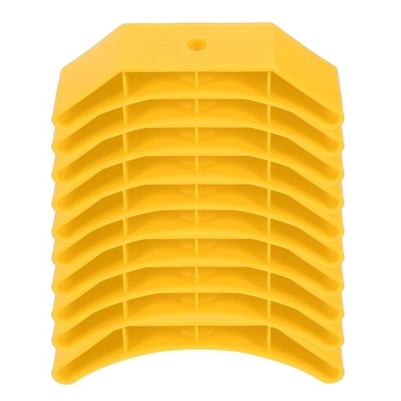 LOLIPPYY 10Pcs Yellow Dumbbell Weight Rack Stand Lightweight Durable Noise Reducing Storage Organizer