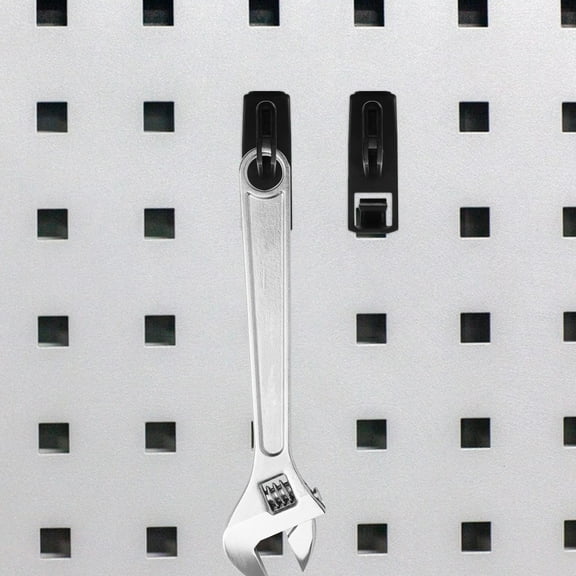 LOLIPPYY 10Set Folding Chair Hooks for Workshop Equipment Plastic Black Spacesaving Style