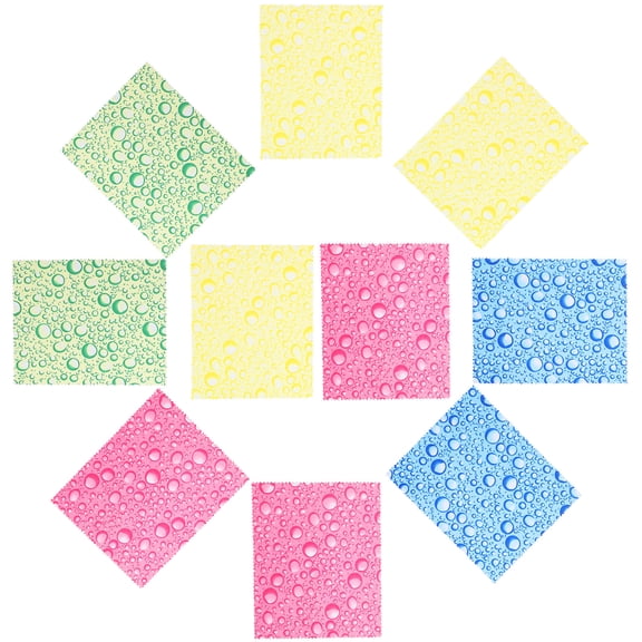 LOLIPPYY 10-Pack Assorted Color Lens Cleaning Cloths for Glasses, General Use, 6.7 x 5.9 Inches