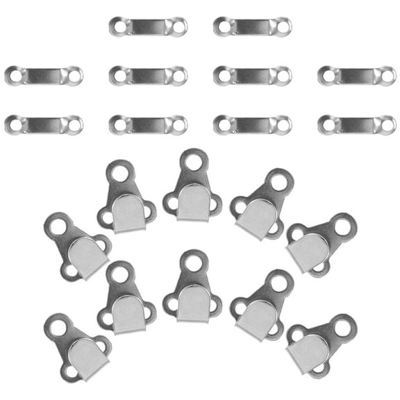 LOLIPPYY 10Sets Silver Metal Hooks and Eyes for Garment Sewing Accessories Durable and Easy to Use
