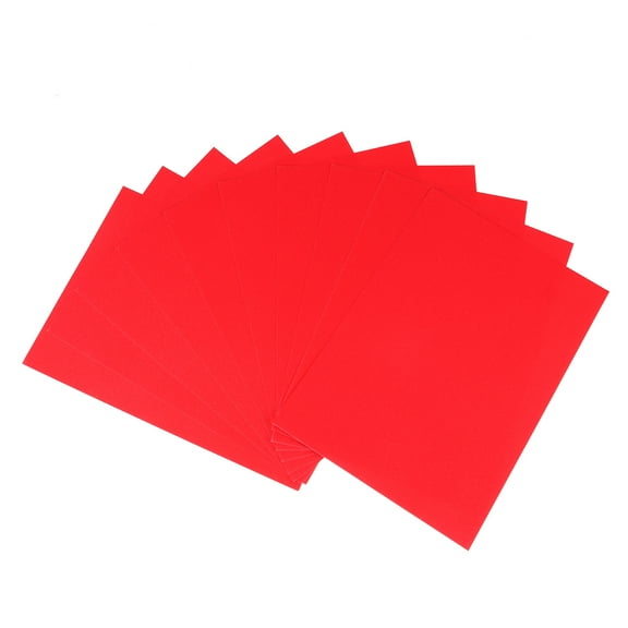 LOLIPPYY 10pcs A4 Glitter Cardstock Making Material Sparkling Craftwork Scrapbook Tool Red