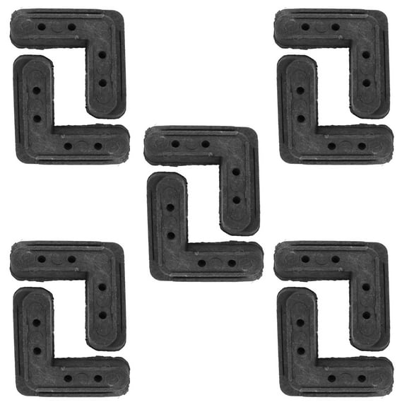 LOLIPPYY Set of 10 Black Angle Corner Brackets for Screen Doors, Material for Secure Installation