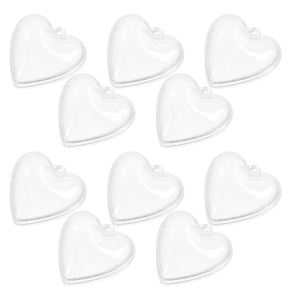 LOLIPPYY 10pcs Aquarium Bubbler Decor ABS Floating Ball Heart Dynamic Underwater Scene For Fish Enthusiasts