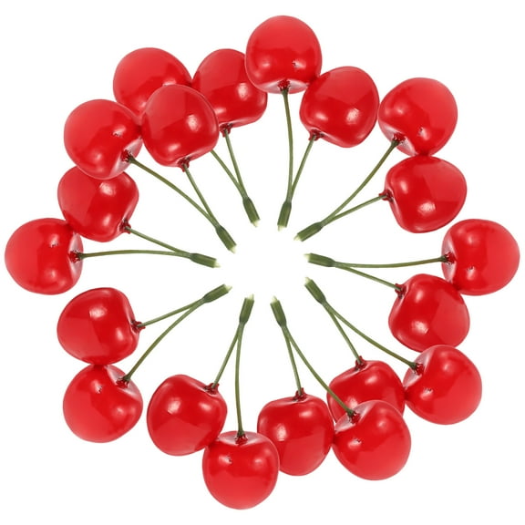 LOLIPPYY 10pcs Artificial Fruit Models Fruit Decor Cherry Model Simulated Cherry Model