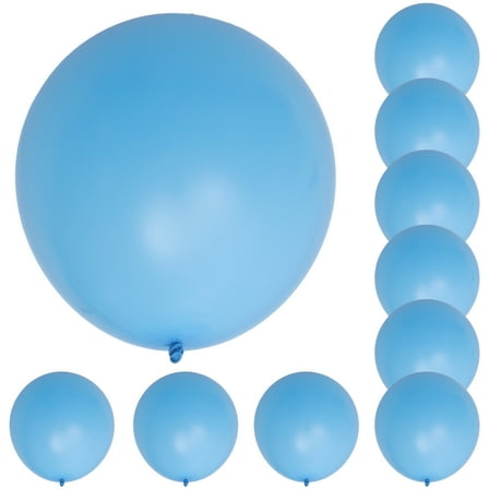 LOLIPPYY 10-Pack Simple Color Latex Balloons for Birthday, Baby Shower, Wedding, and Party Decorations