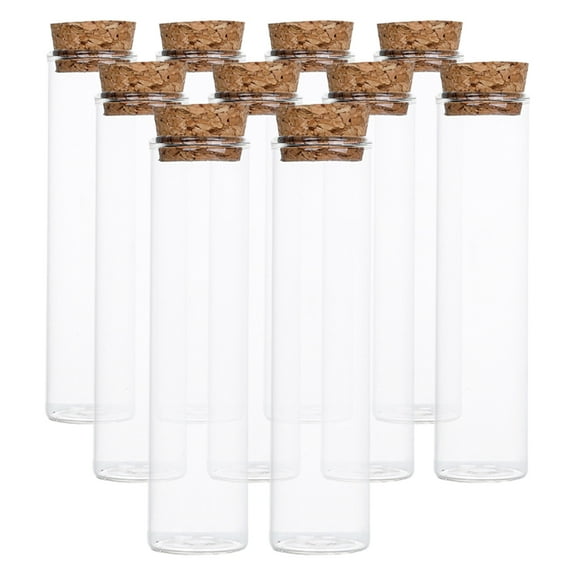 LOLIPPYY 10pcs Cork Glass Wishing Bottles Empty Diy Display Bottles For Crafts Home And Organizing Items Each