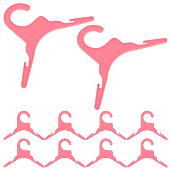 LOLIPPYY 10-Pack Plastic Pet Clothes Hangers with Anti-Skid Design, for Outdoor and Indoor Use
