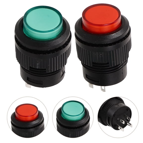 LOLIPPYY 10pcs Illuminated Rocker Switches Stylish Design Simple Night Use Mounting Options