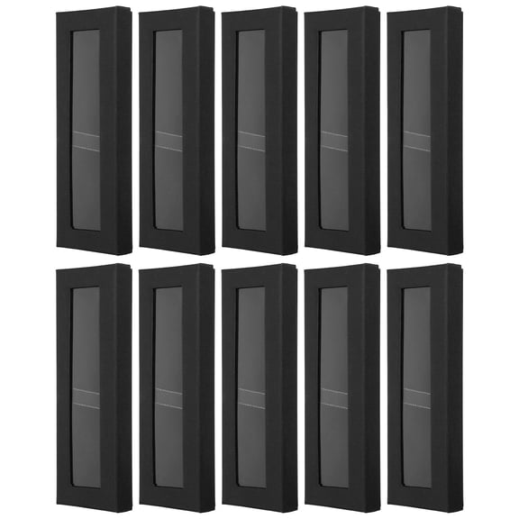 LOLIPPYY 10pcs Keepsake Box For Clear Favor Boxes Black PVC Ideal For Jewelry Storage On Special Occasions Back to School