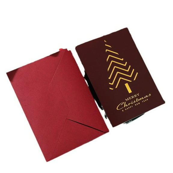 LOLIPPYY Set of 10 Merry Christmas Greeting Cards - Vintage Blank Holiday Blessing Cards with Envelopes for Family and Friends Xmas Party