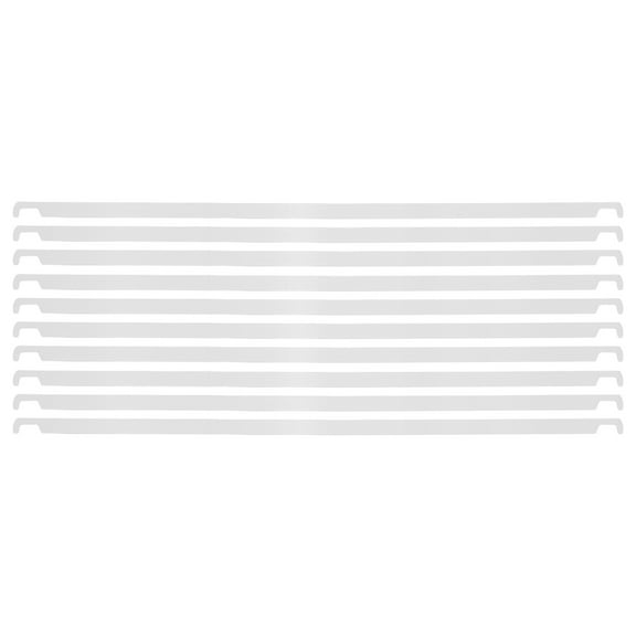 LOLIPPYY 10pcs Office Desk File Rods Made Of White Iron For Space-Saving Solutions